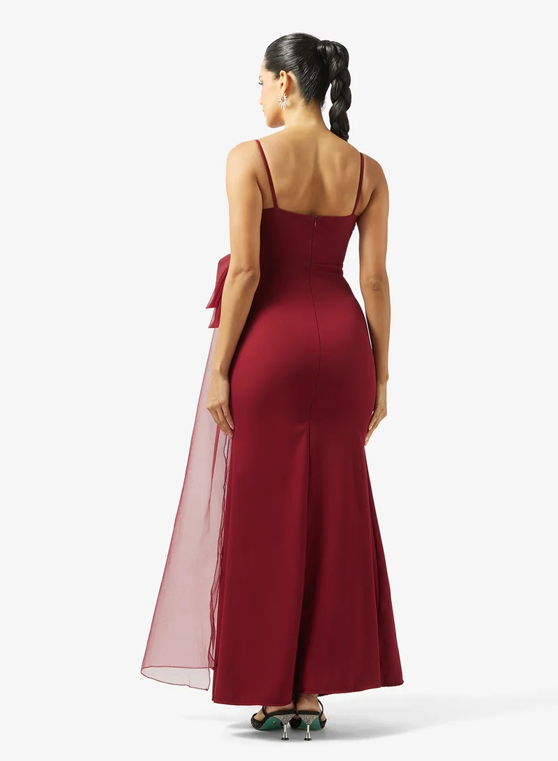 Ella Limited Edition Draped Evening Dress With Slit